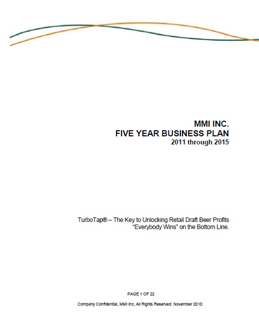 Sample five year business plan